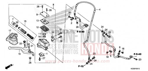 HAUPTBREMSZYLINDER, VORNE ZYLINDER (CRF250LA/RLA) CRF250RLAJ de 2018